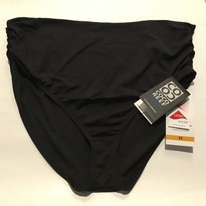 Swimsuit Bottoms 3X Black Lycra NWT $60